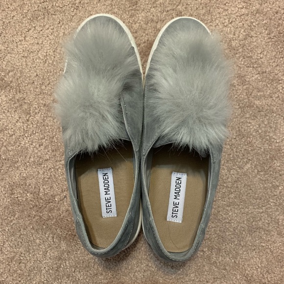 Steve Madden Shoes - Steve Madden Platform Pom Pom Sneakers